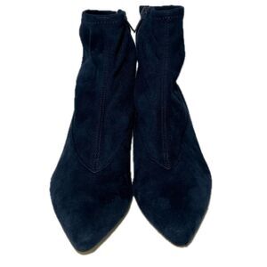 Bella Vita Stephanie II Kitten Heel Faux Suede Ankle Boots Navy Size 7.5